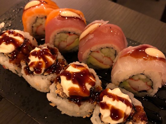 Foto sushi e dumpling